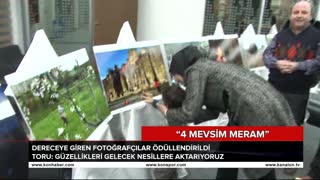 Dereceye giren fotoğrafçılar ödüllendirildi