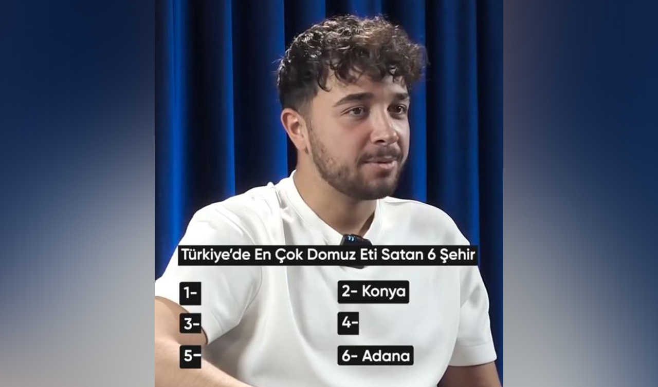 Konya’ya ’domuz eti’ karalaması!